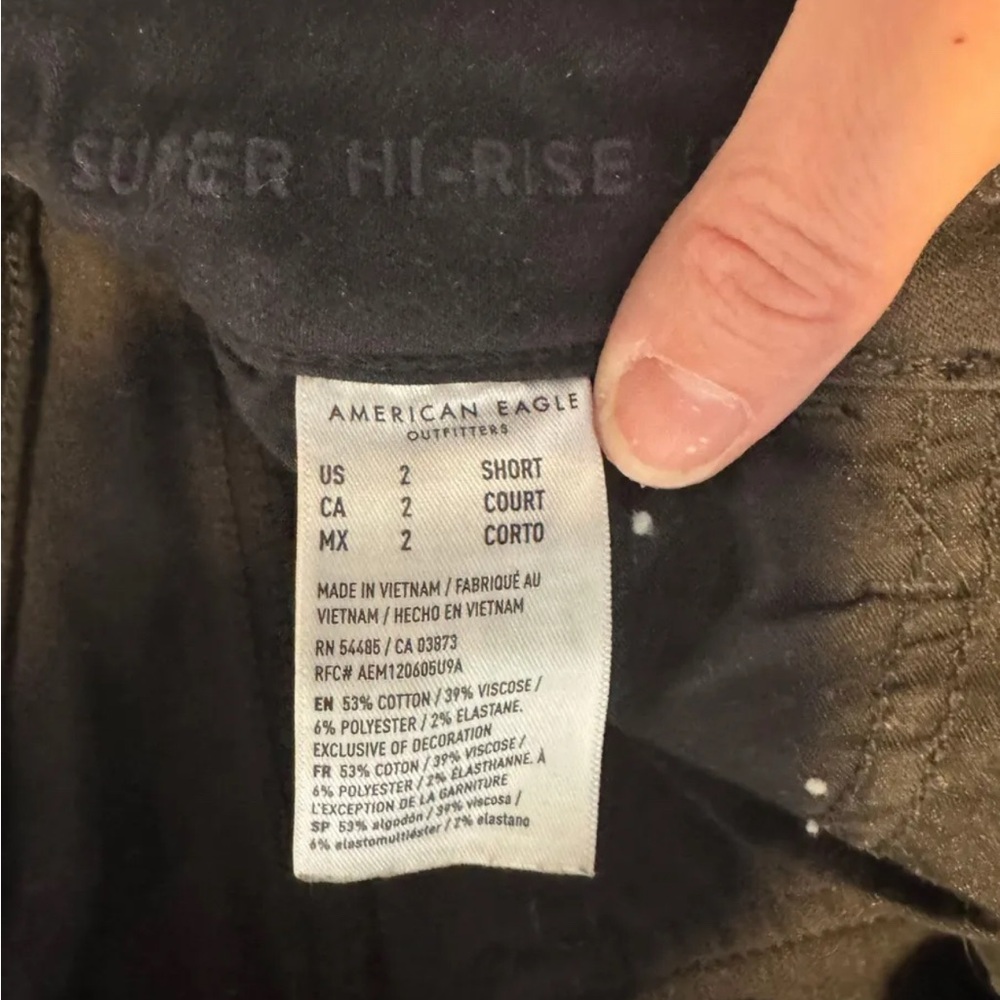 American Eagle Outfitters Black High Rise Jeans